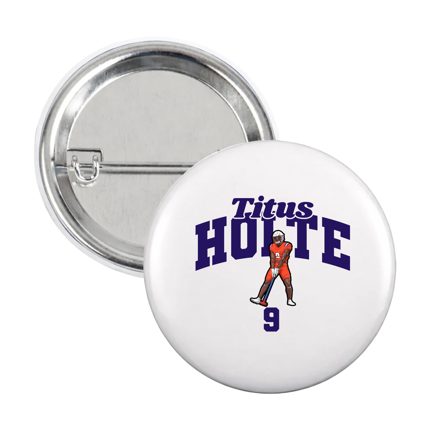 Game Day Button — Signature Arch in White