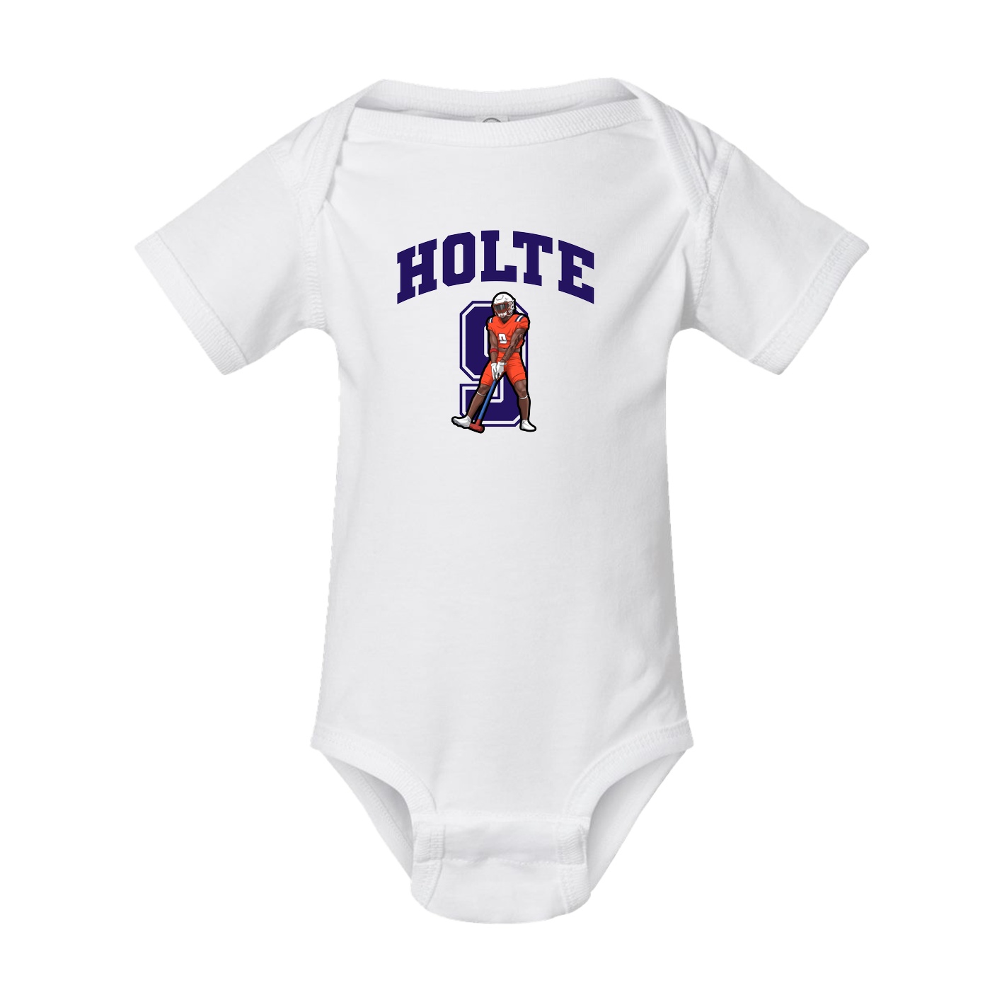 Baby Onesie — Number in White