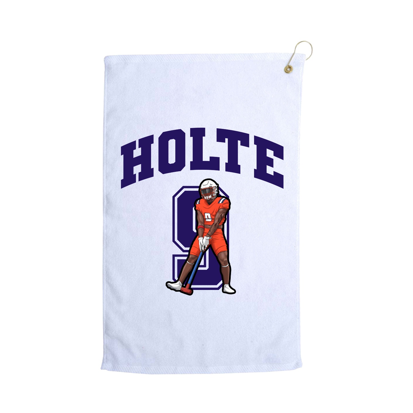 Golf Towel — Number in White