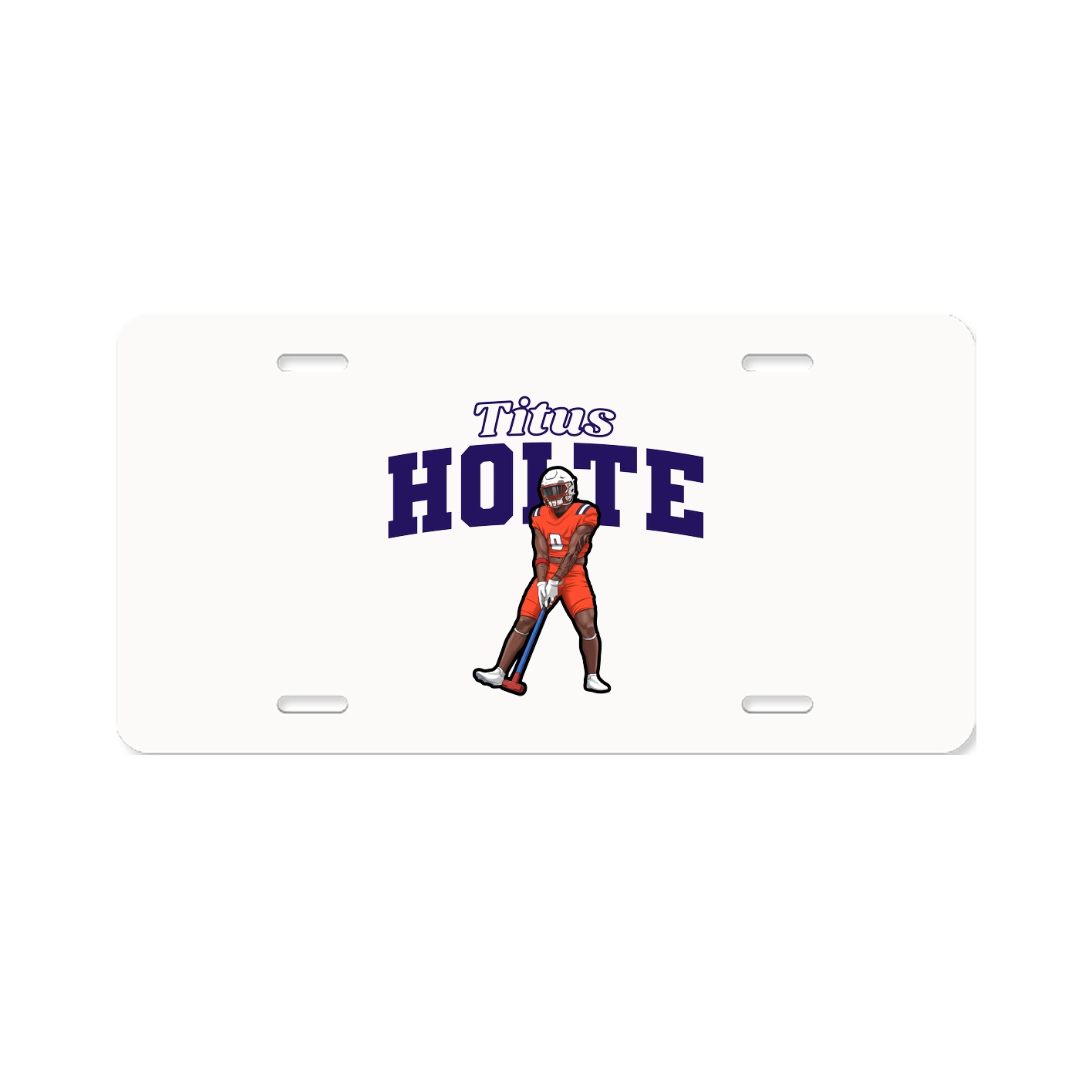 License Plate — Name Arch in Classic