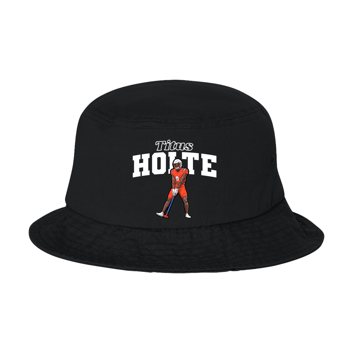 Bucket Cap — Name Arch in Black