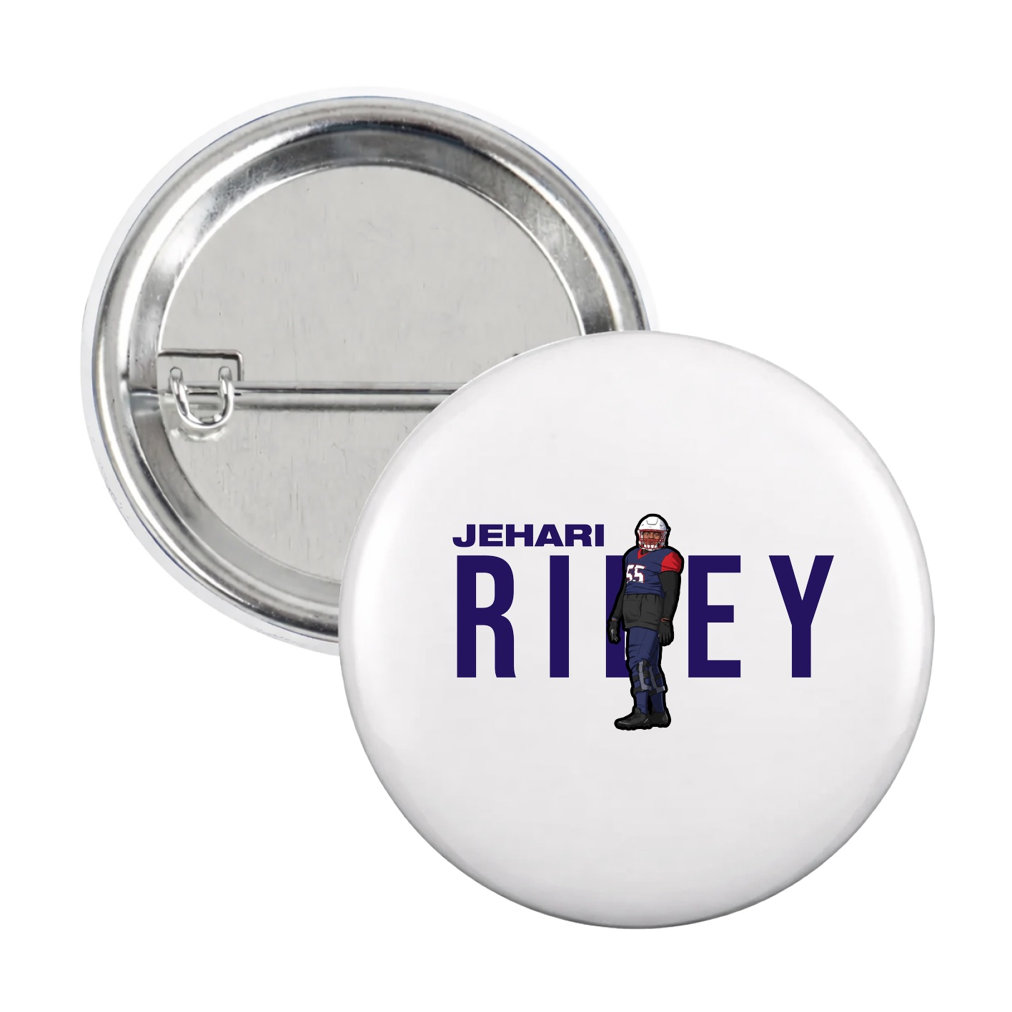 Game Day Button — Player Name in White