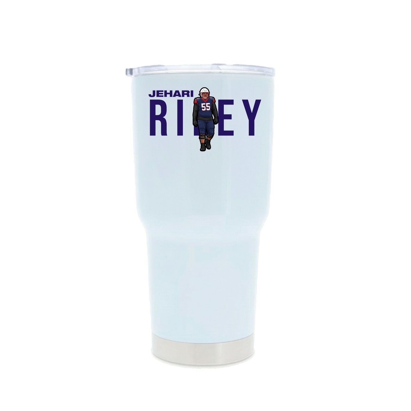 30oz Stainless Steel Tumbler — Player Name in White