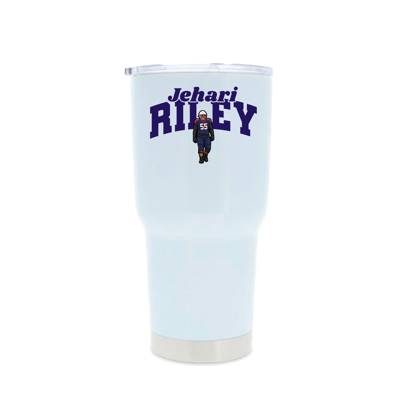 30oz Stainless Steel Tumbler — Signature Arch in White