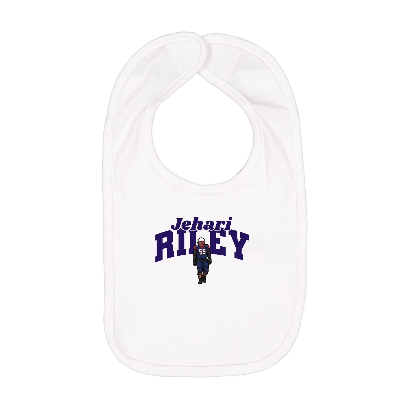 Infant Bib — Signature Arch in White
