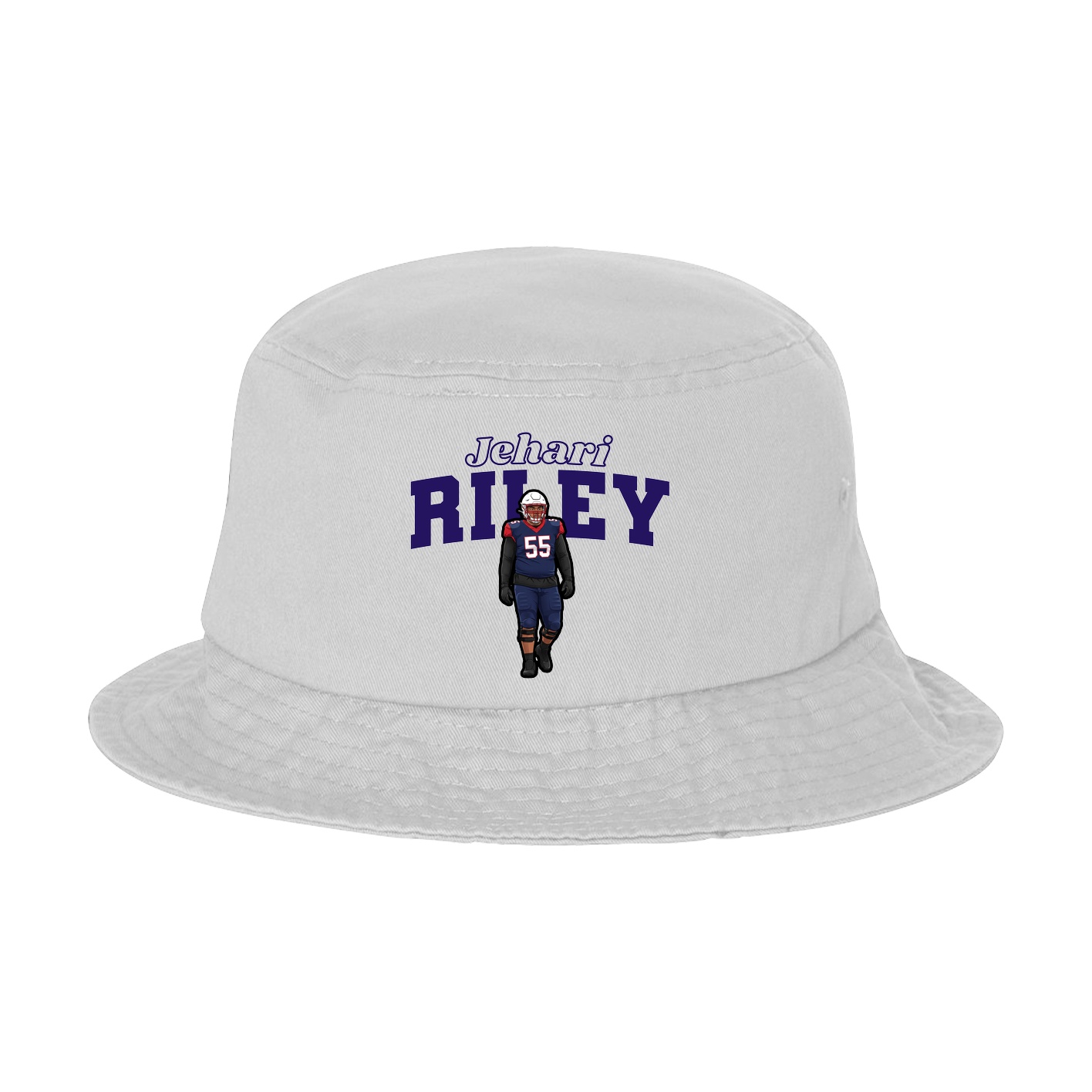 Bucket Cap — Name Arch in White