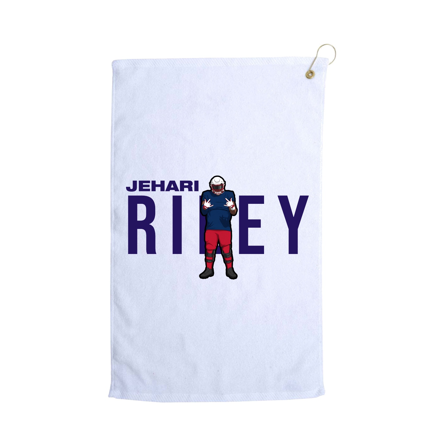 Golf Towel — Player Name in White