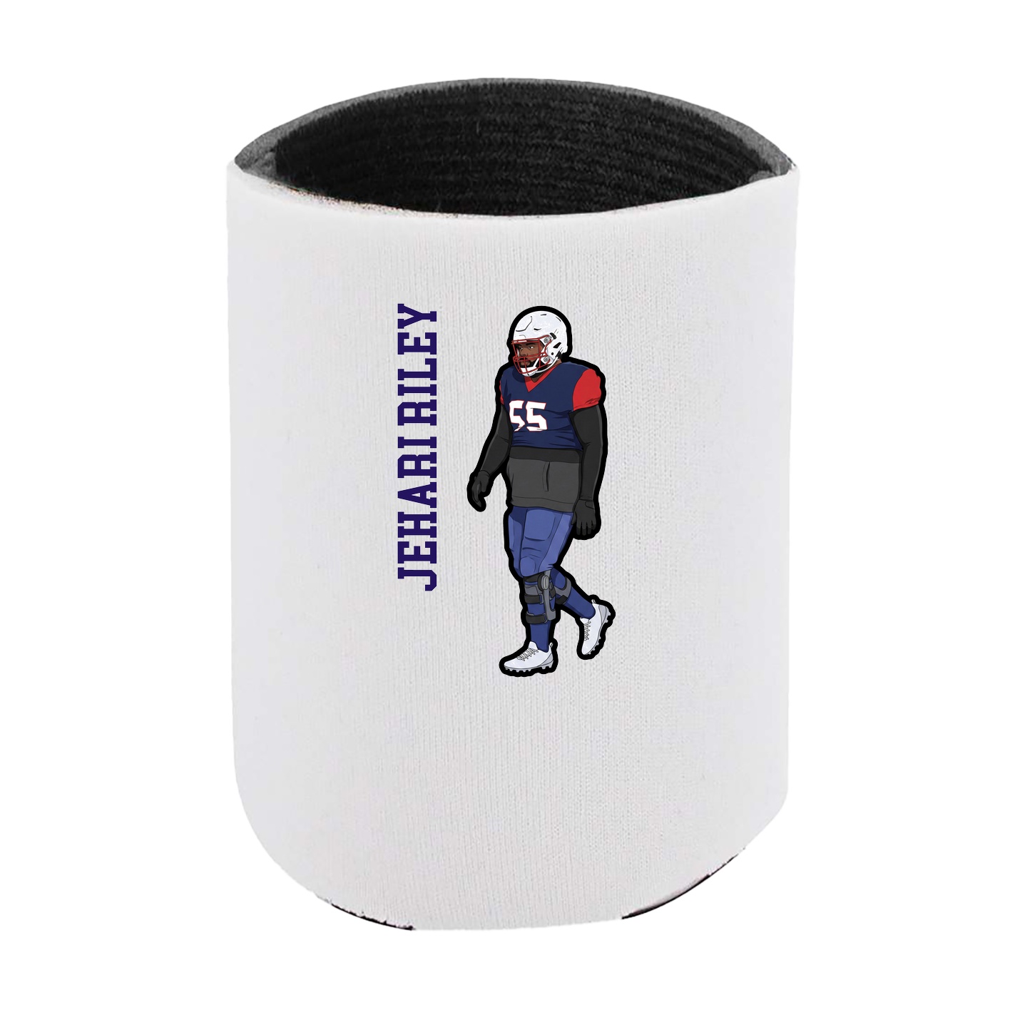 Can Holder — Name Vertical in White