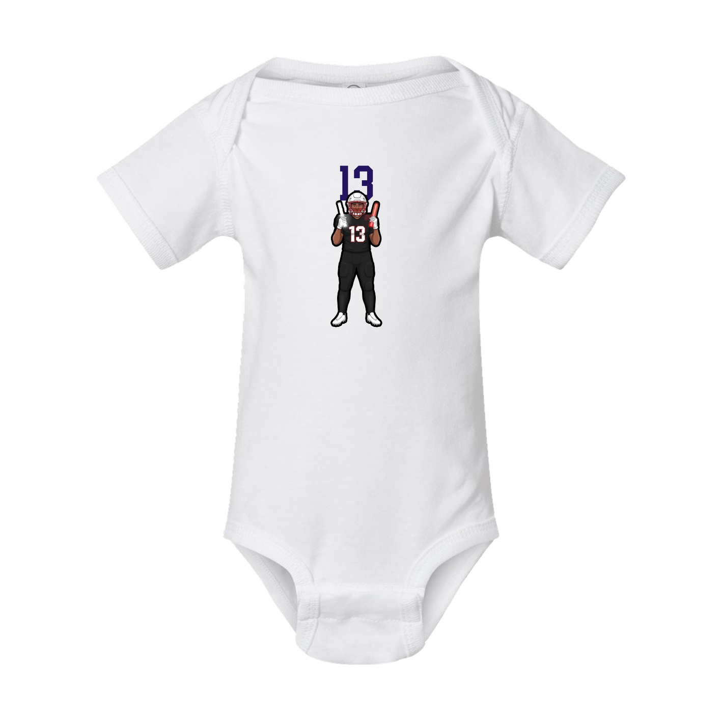 Baby Onesie — Number Top in White