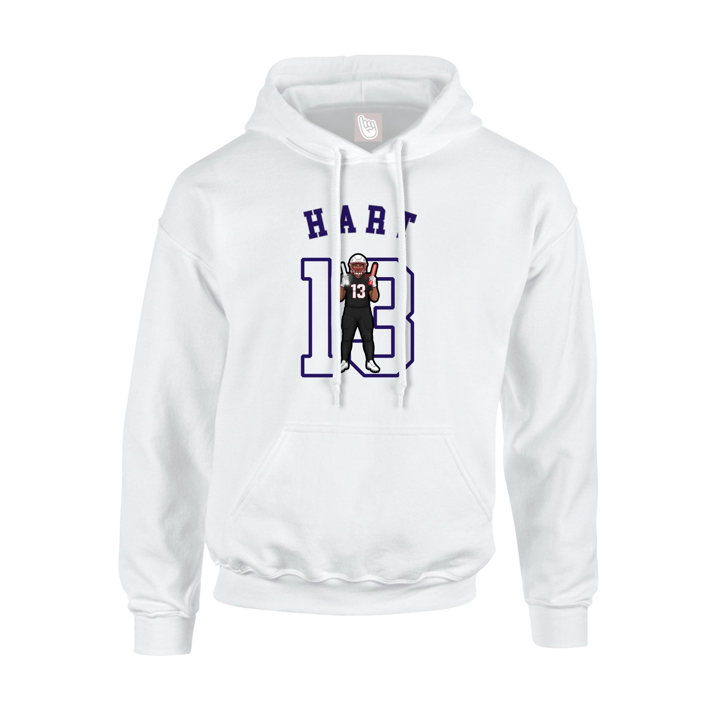 Youth Hoodie — Shirsey Arch in White