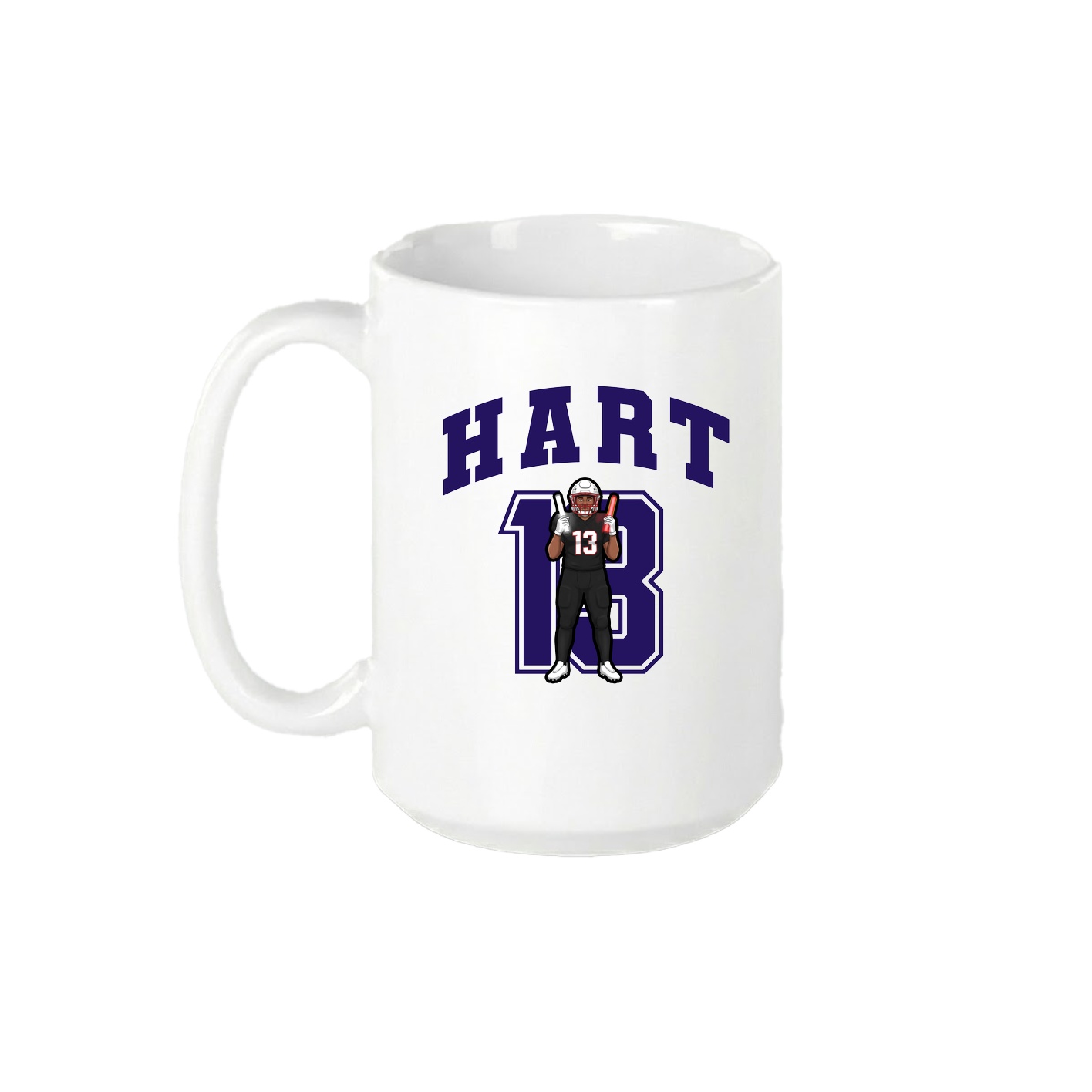 15oz Coffee Mug — Number in White