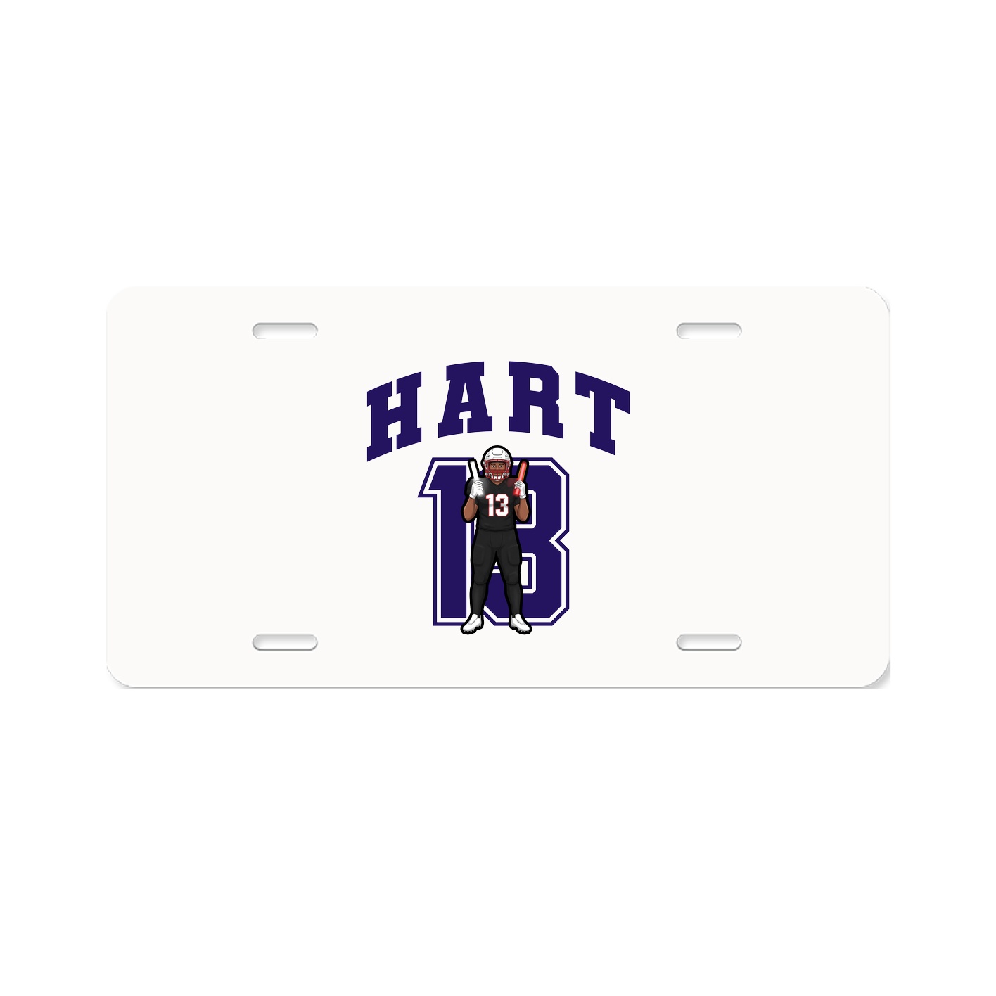 License Plate — Number in Classic