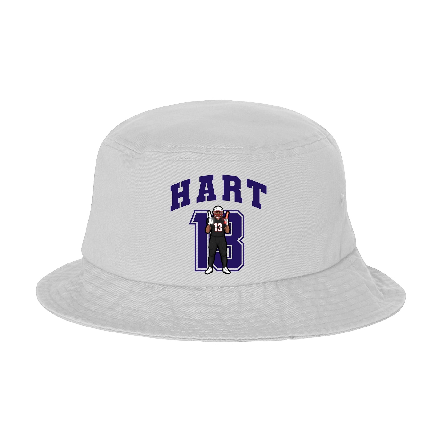 Bucket Cap — Number in White