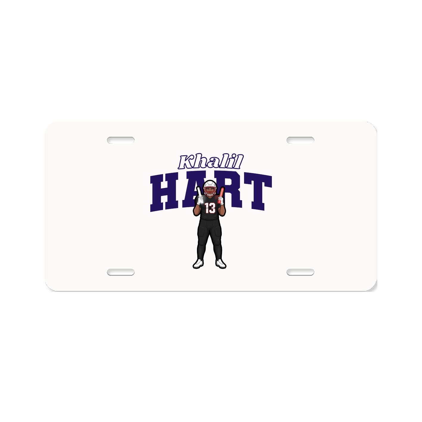 License Plate — Name Arch in Classic