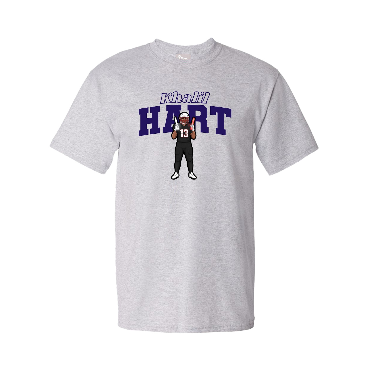 Youth Tee — Name Arch in Grey