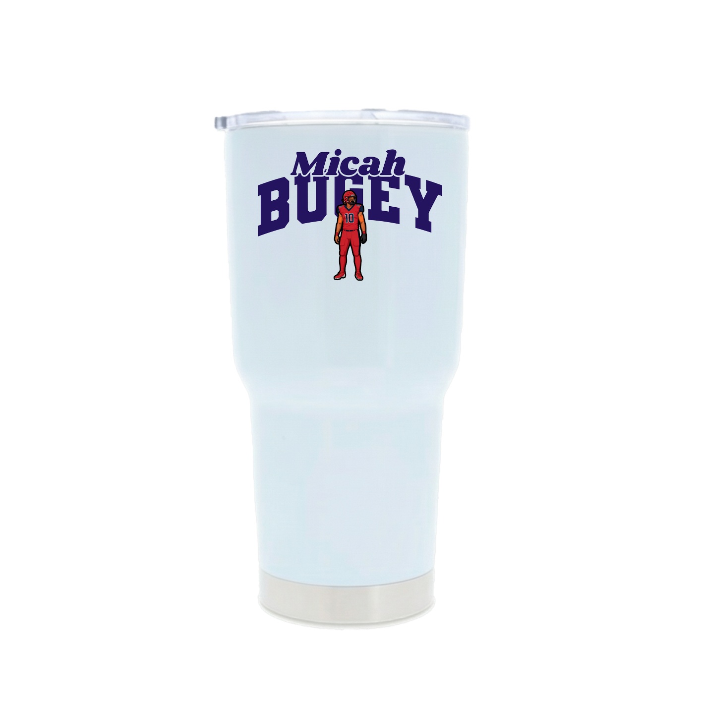 30oz Stainless Steel Tumbler — Signature Arch in White