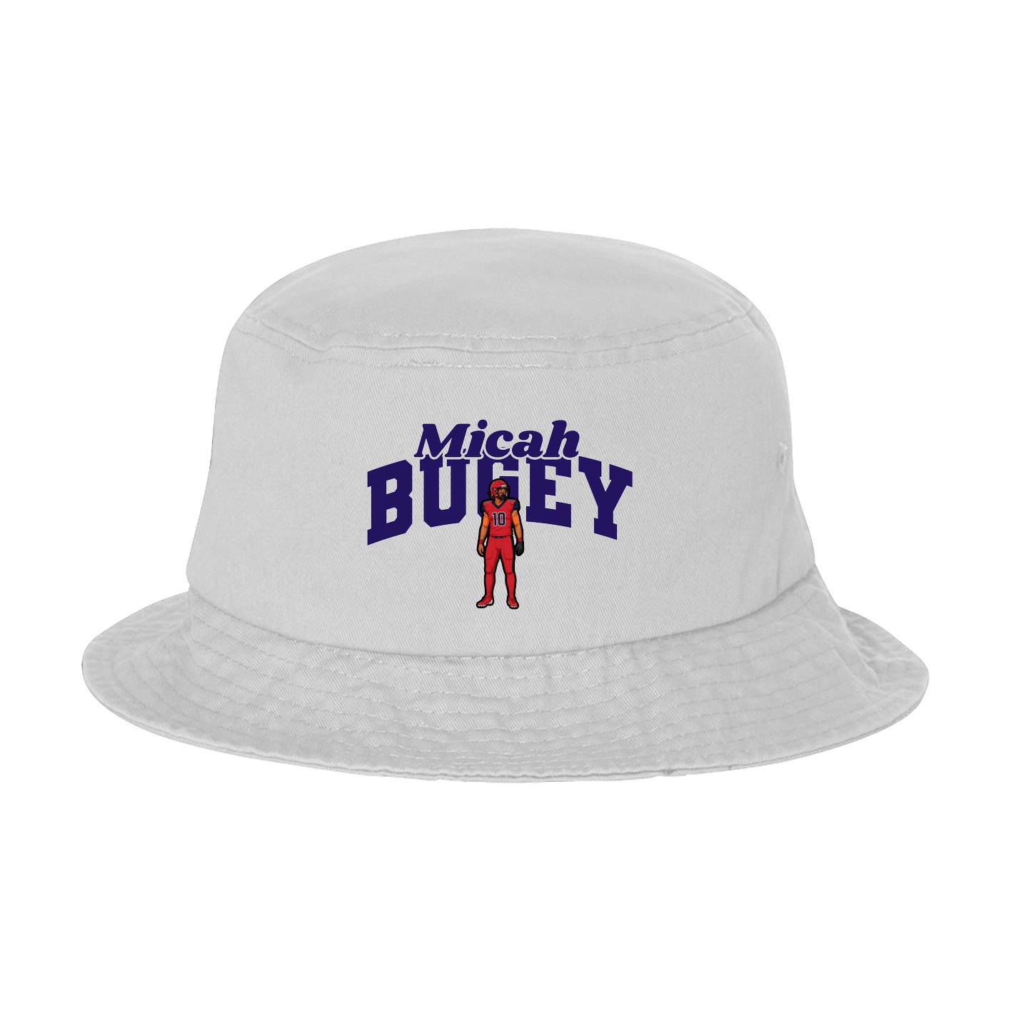 Bucket Cap — Signature Arch in White