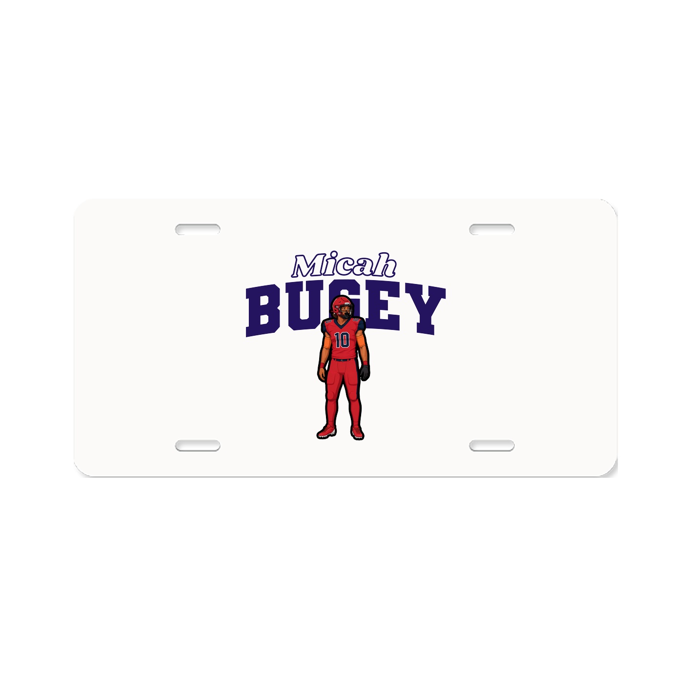 License Plate — Name Arch in Classic