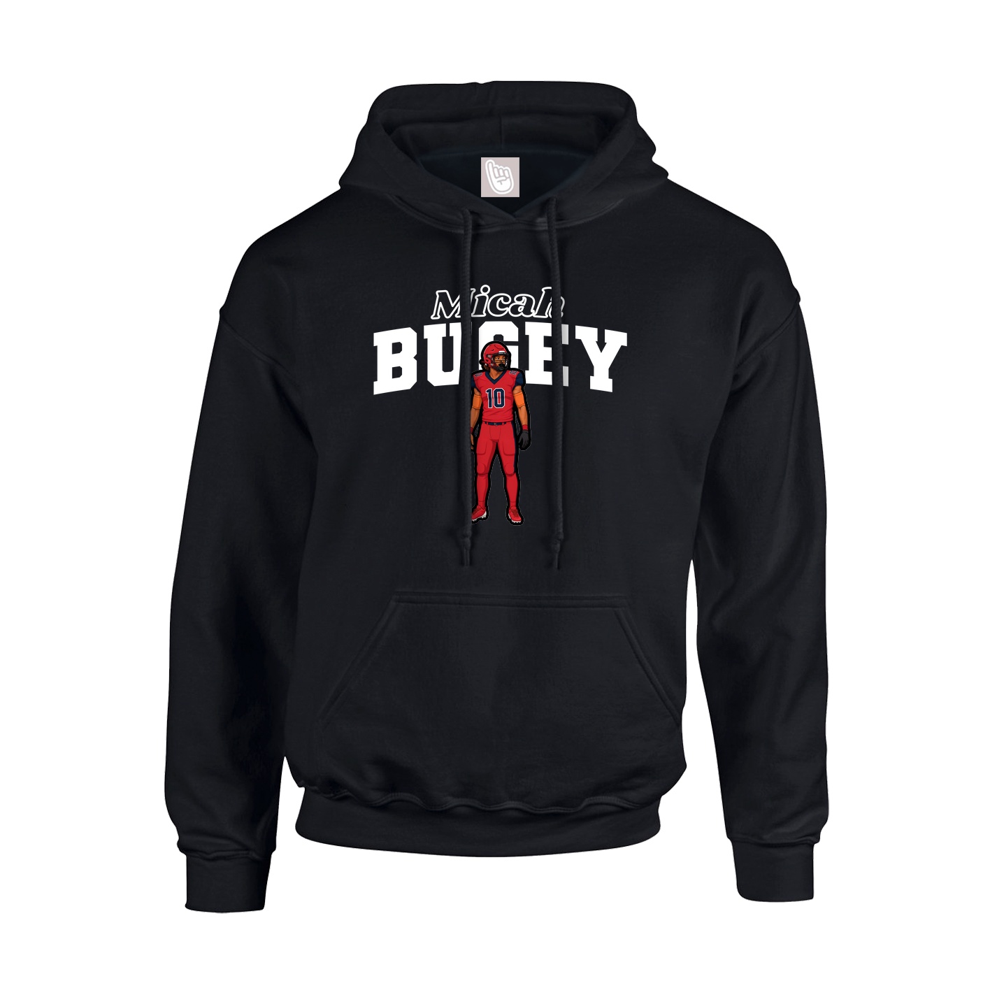 Hoodie — Name Arch in Black