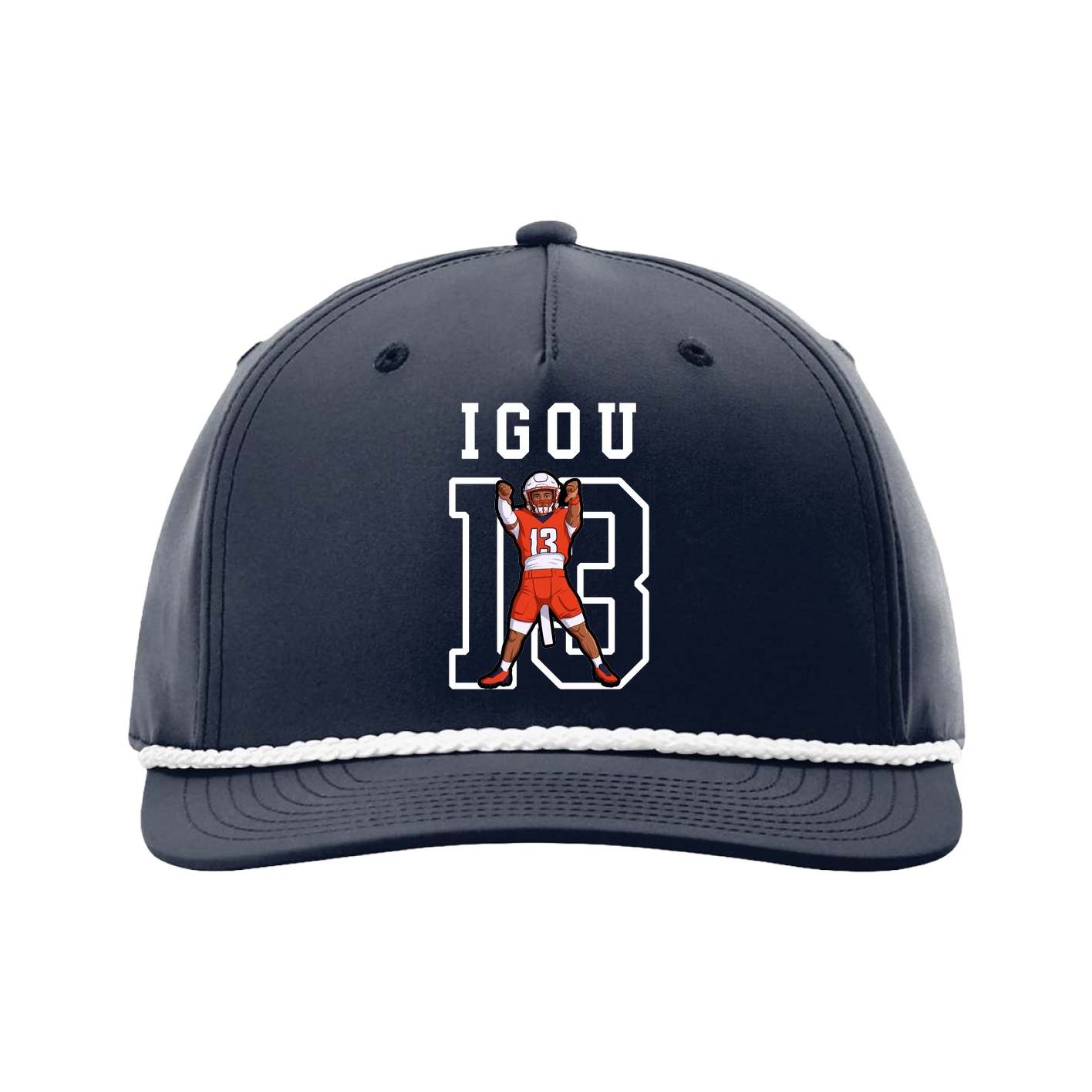 Five-Panel Classic Rope Cap — Shirsey in Navy