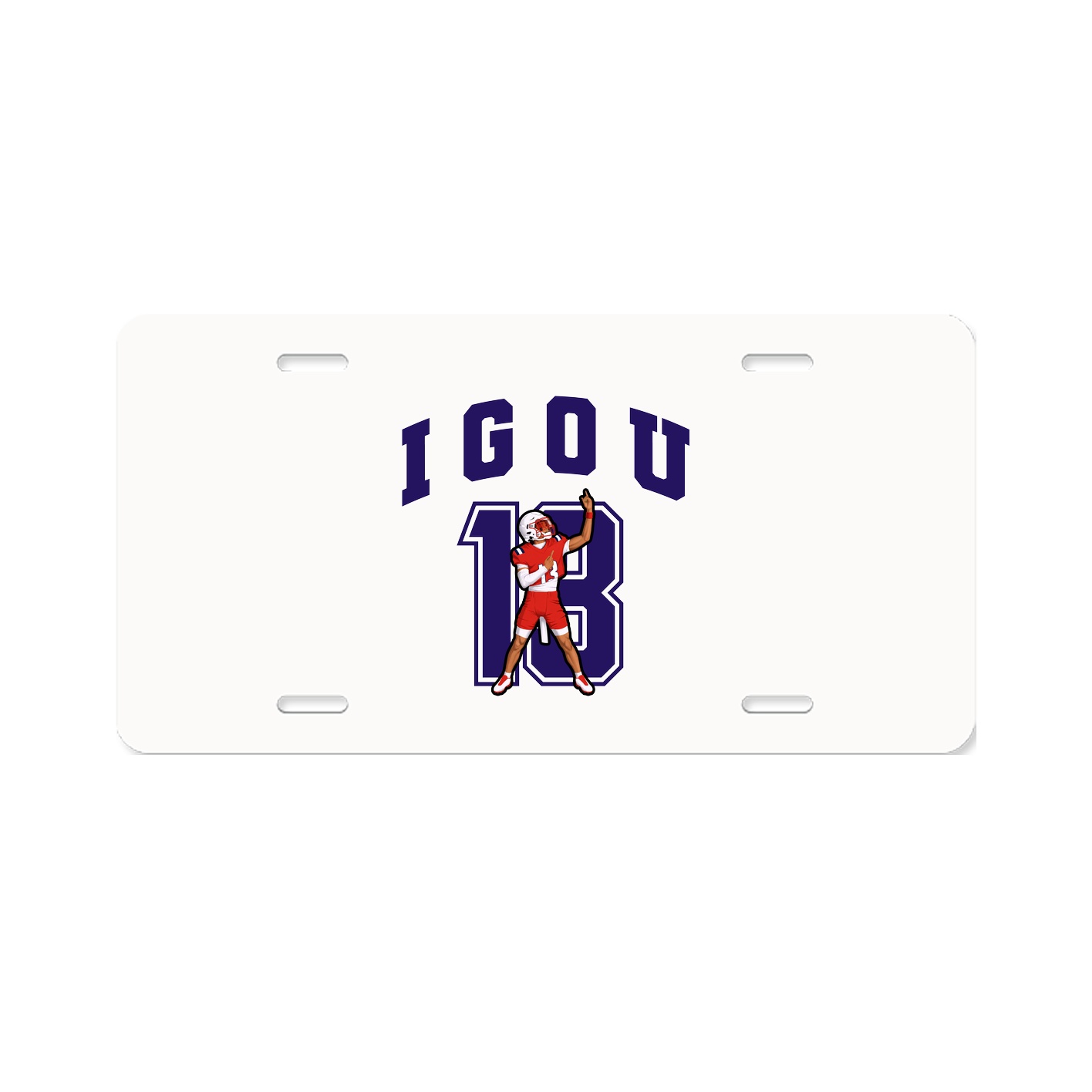 License Plate — Number in Classic