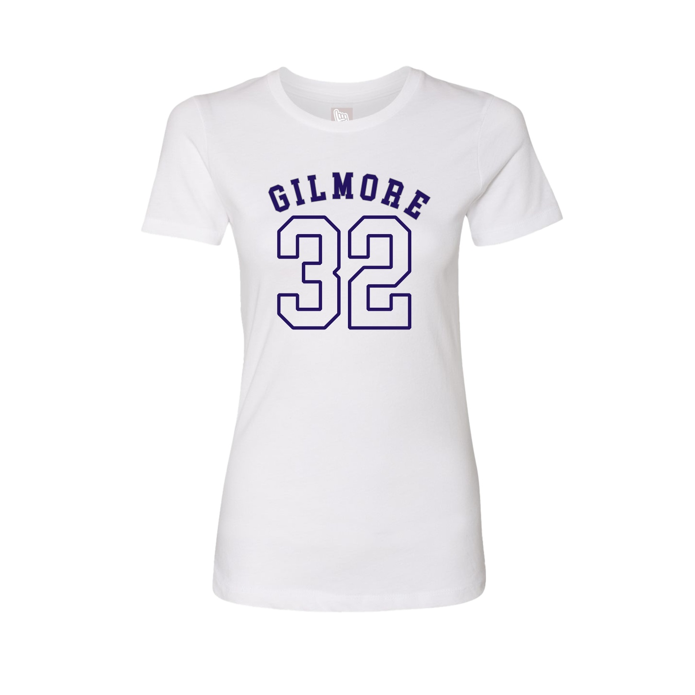 Fitted Women's Tee — Shirsey Arch in White