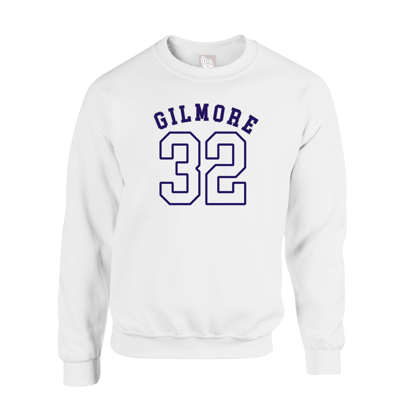 Fleece Crew — Shirsey Arch in White