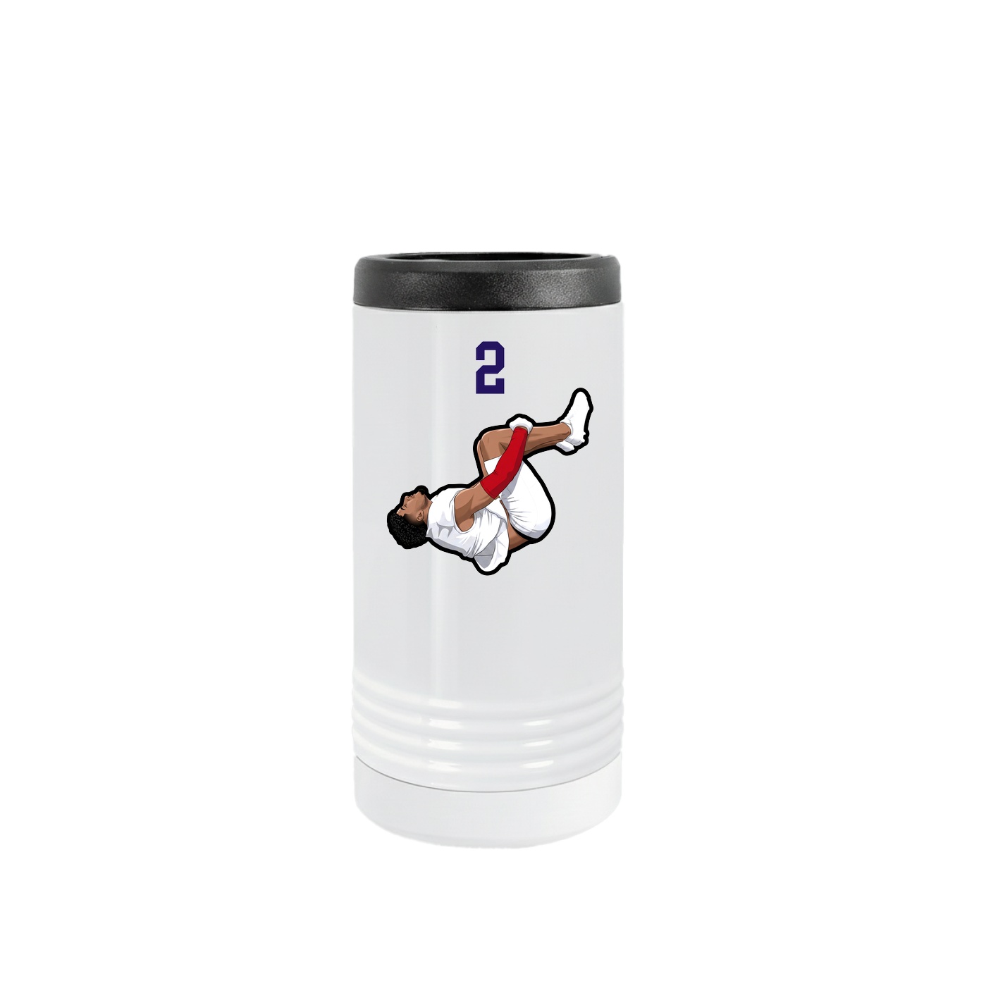 Slim Beverage Holder — Number Top in White
