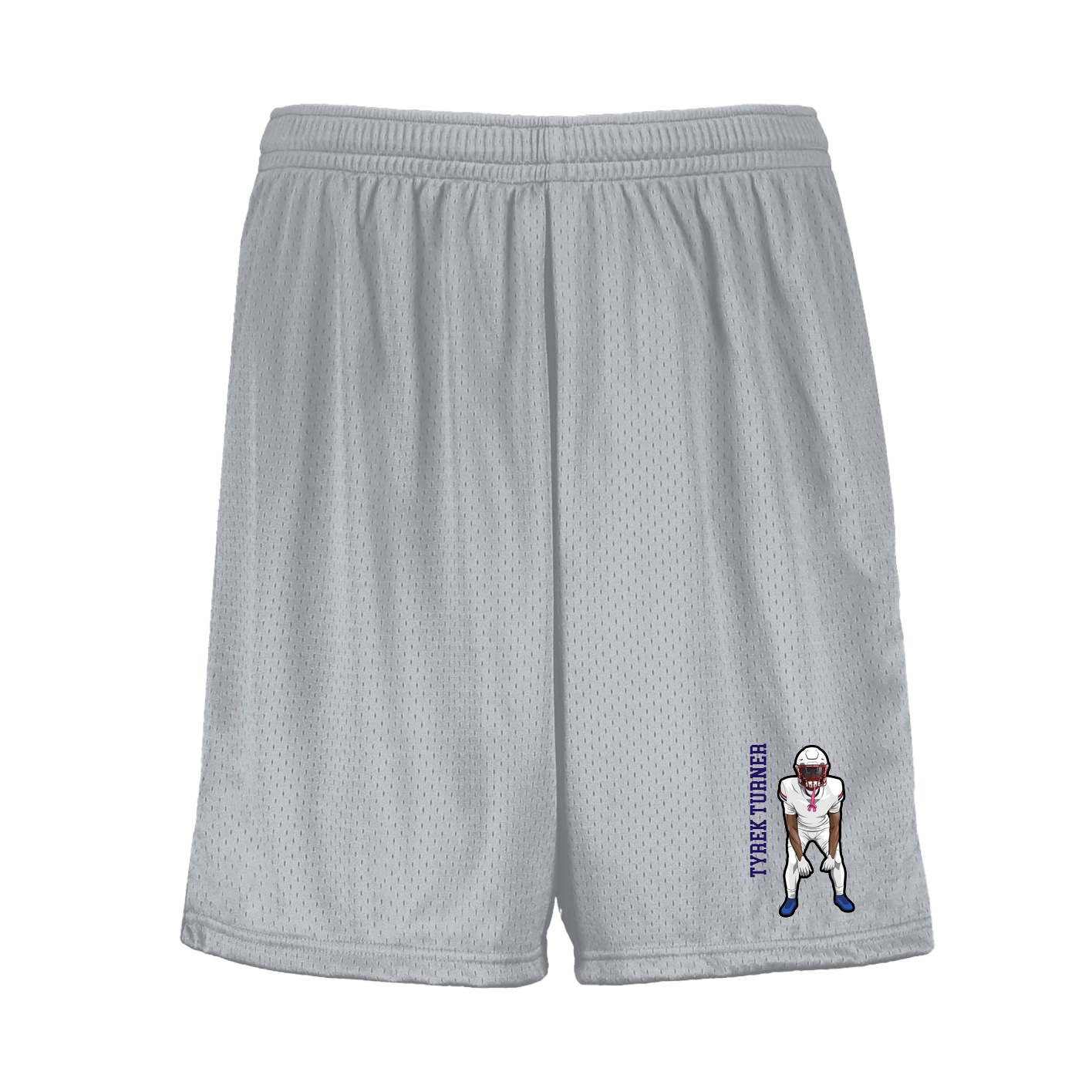 Shorts — Name Vertical in Silver