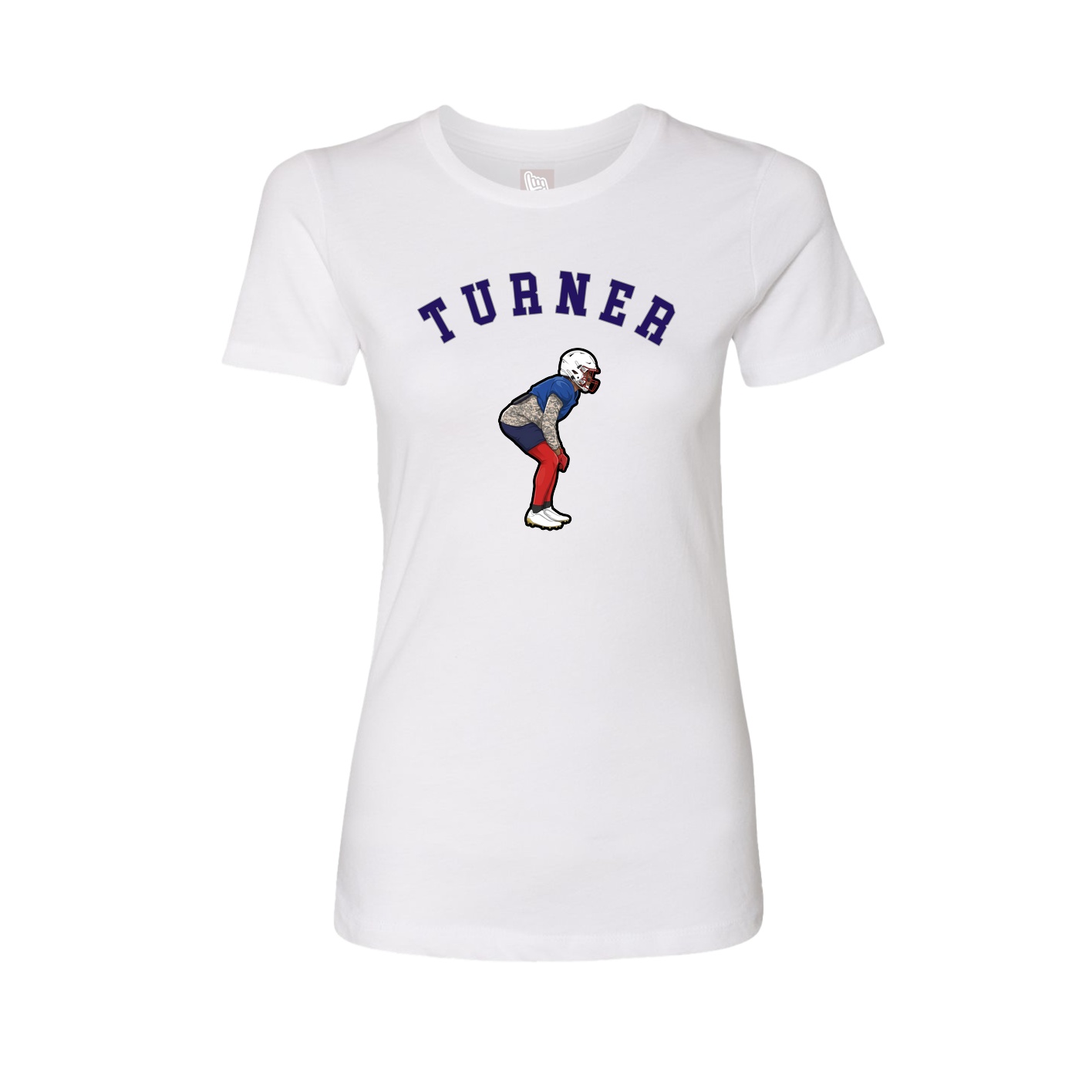 Fitted Women's Tee — Shirsey Arch in White