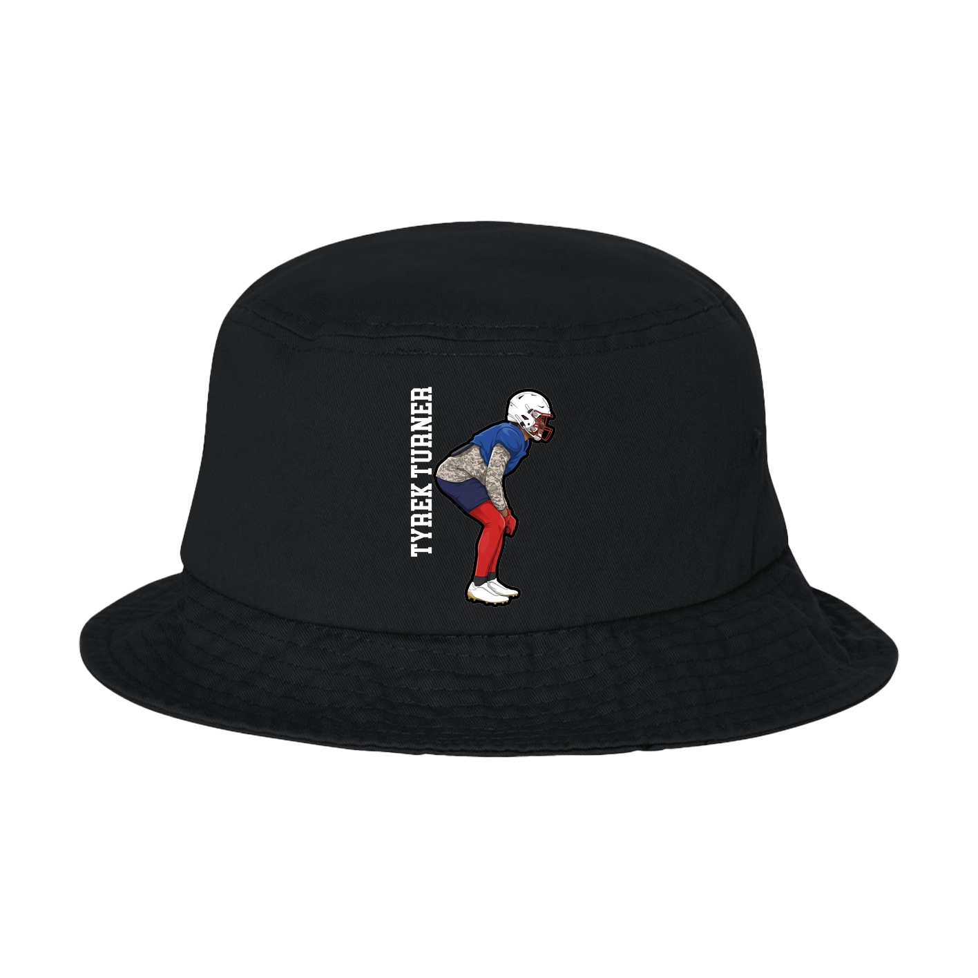 Bucket Cap — Name Vertical in Black