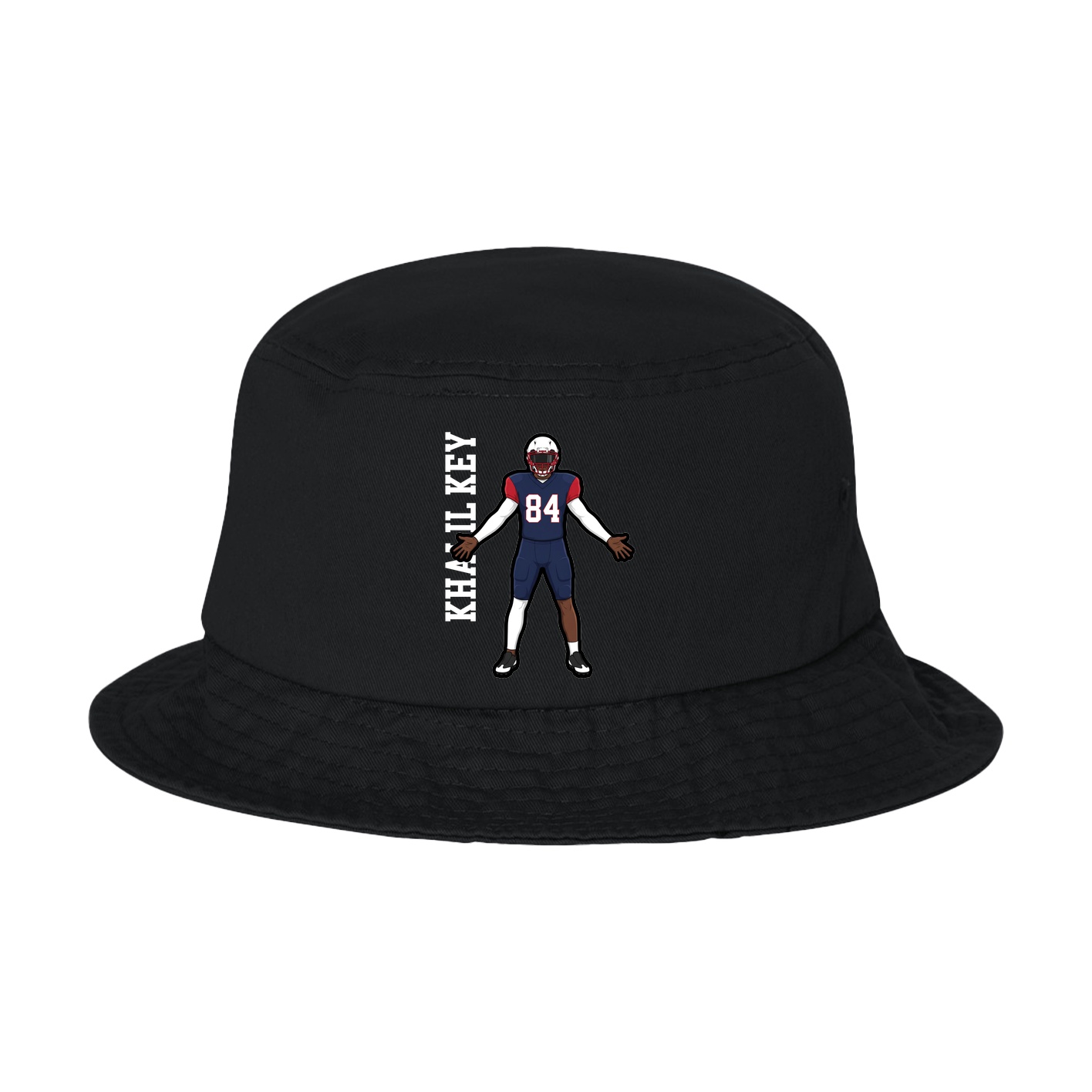 Bucket Cap — Name Vertical in Black
