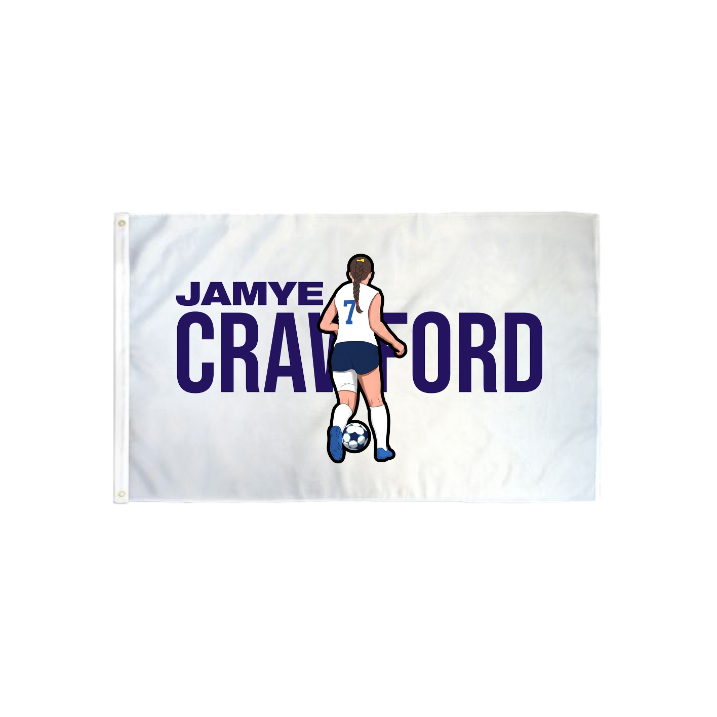 3x5 Flag — Player Name in Classic