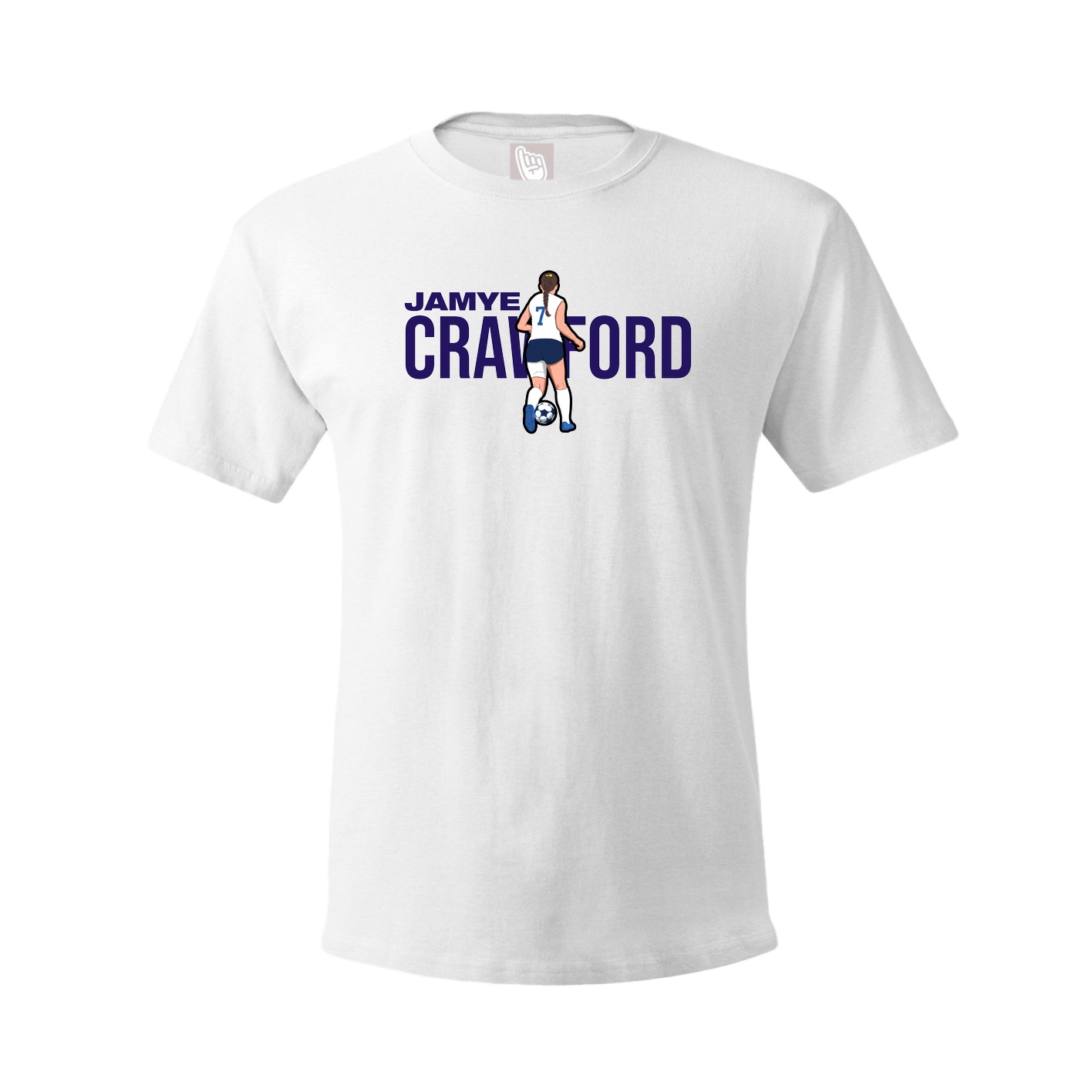 Youth Tee — Player Name in White