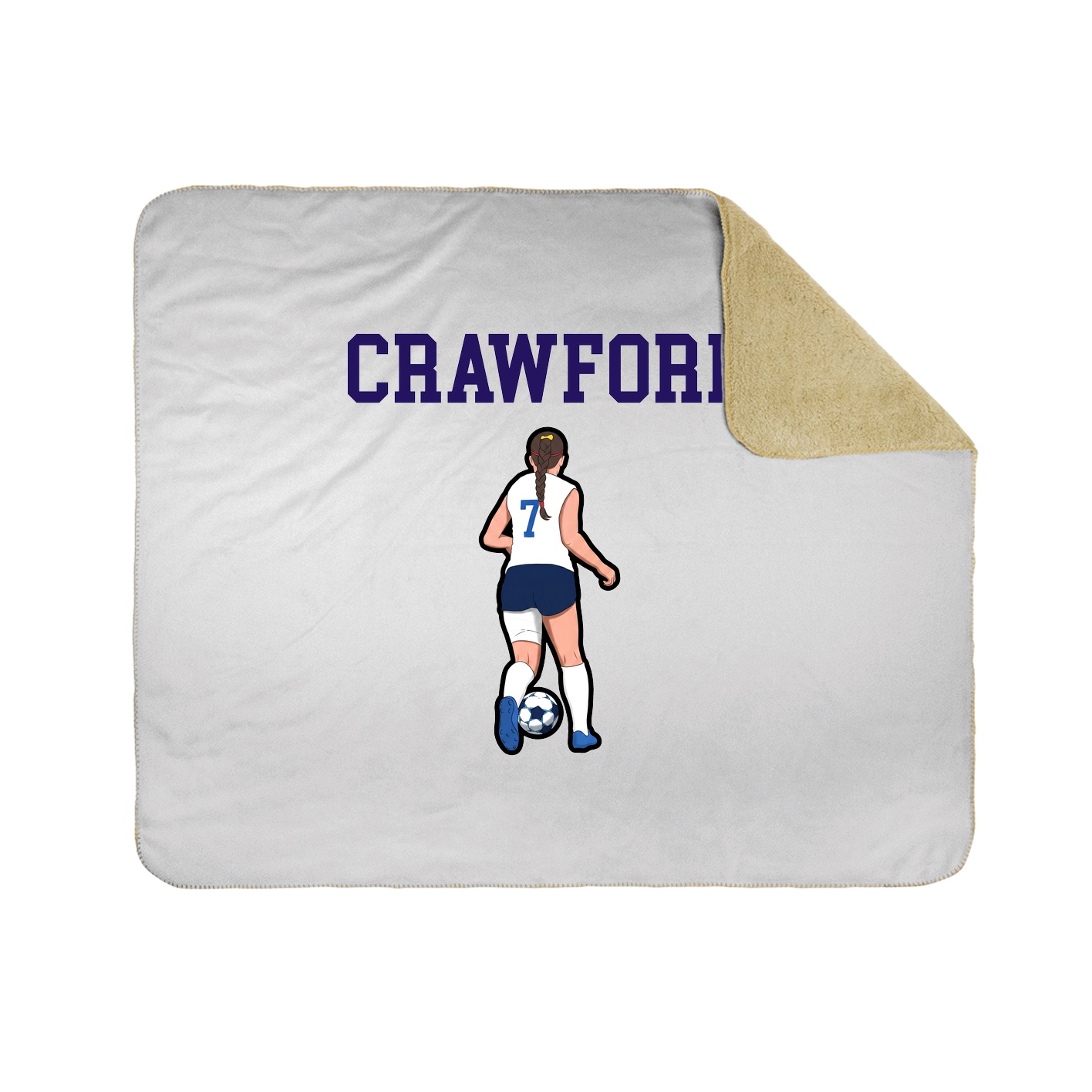Throw Blanket — Shirsey in White