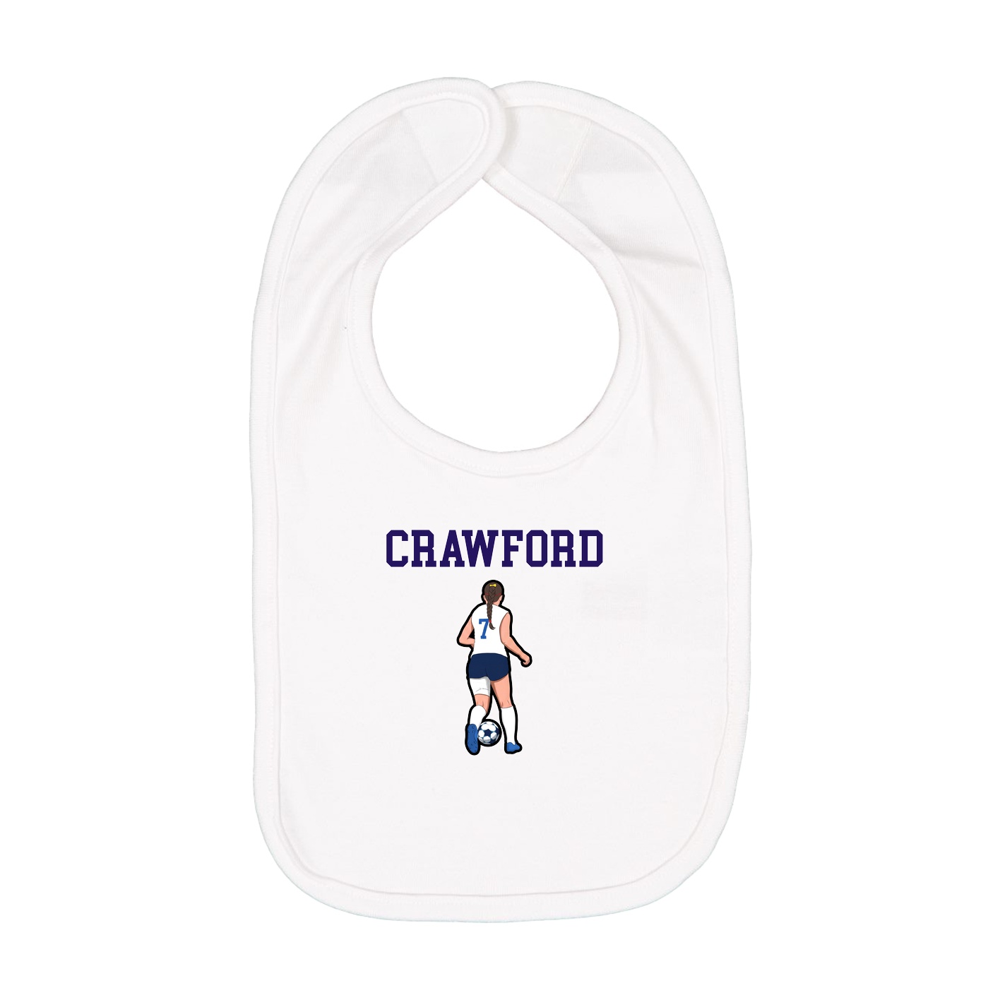 Infant Bib — Shirsey in White