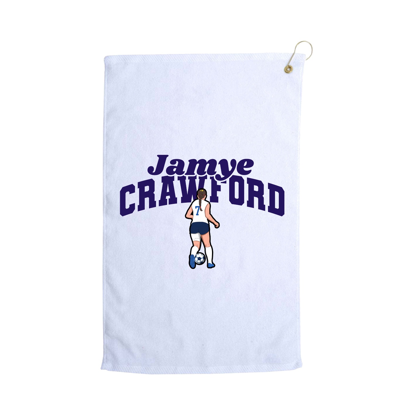 Golf Towel — Signature Arch in White