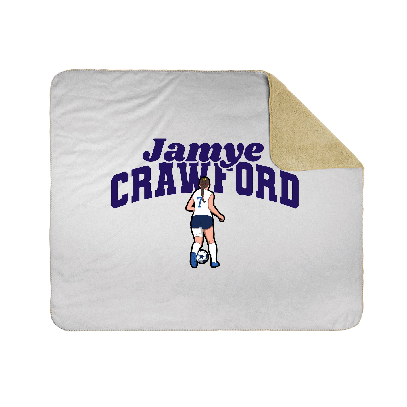Throw Blanket — Signature Arch in White