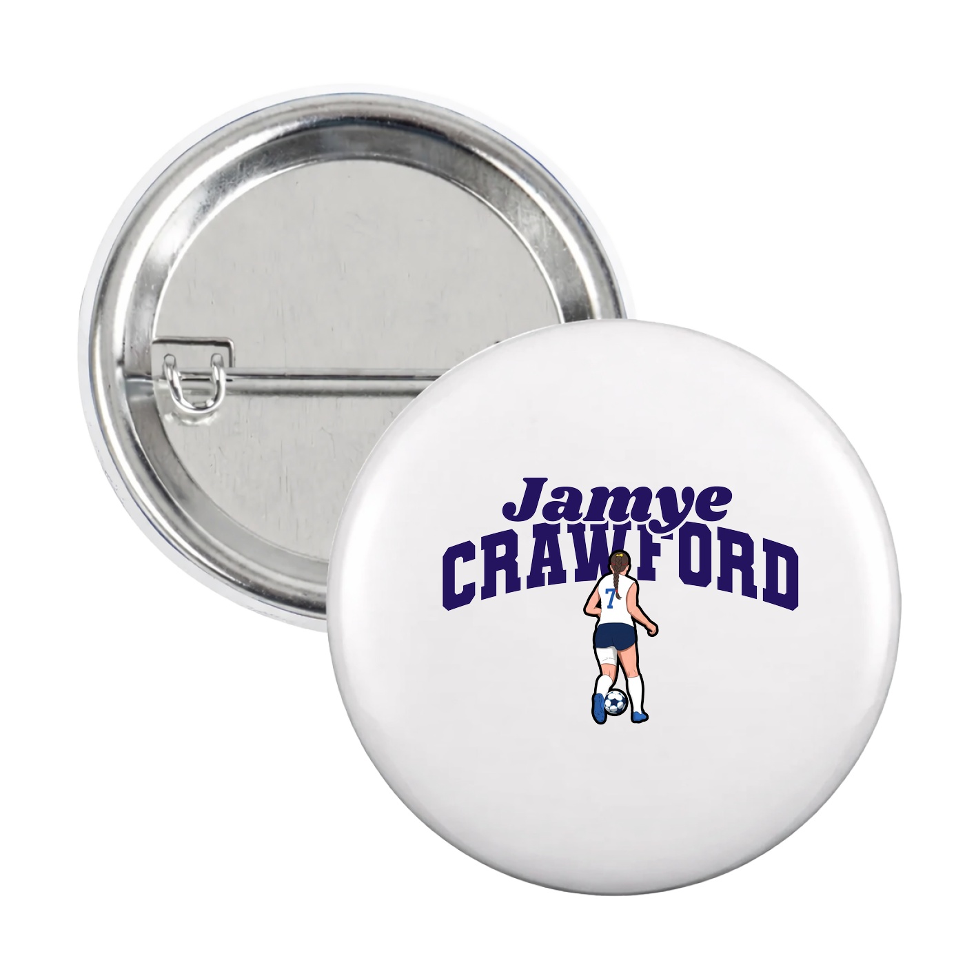 Game Day Button — Signature Arch in White