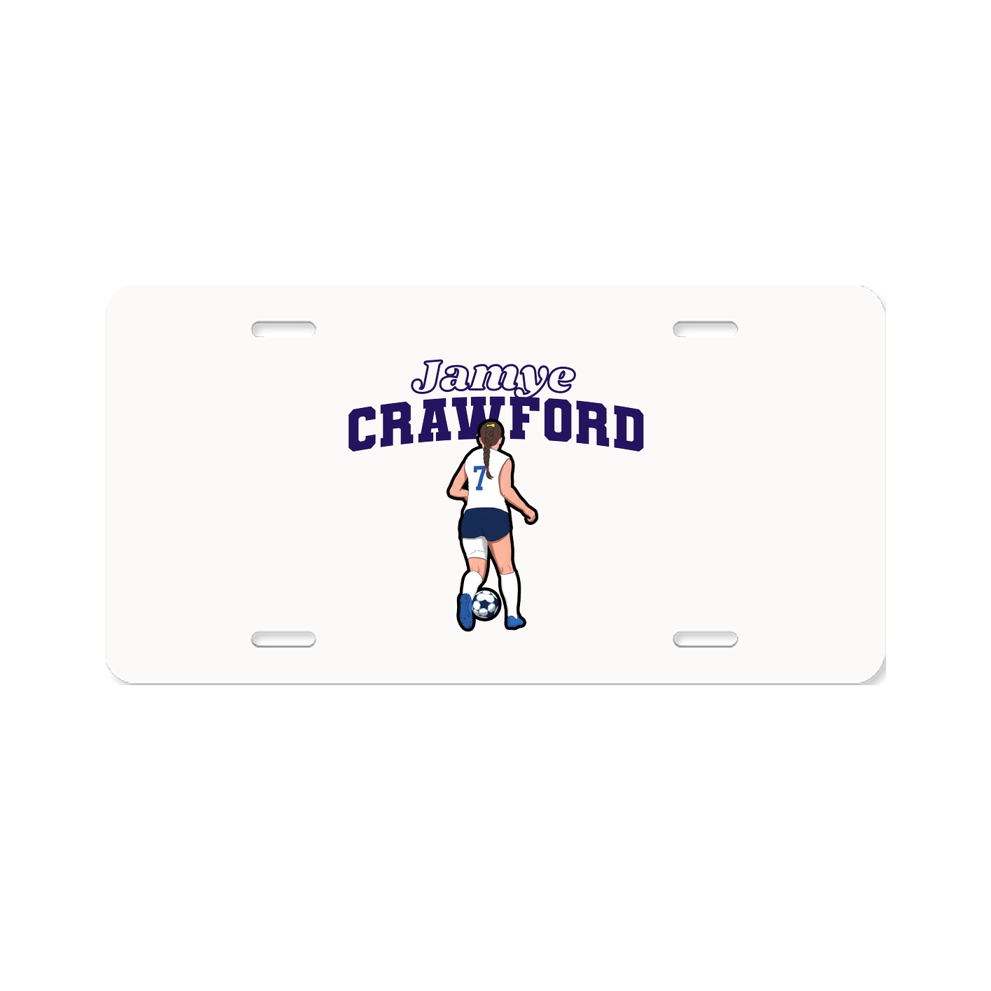 License Plate — Name Arch in Classic