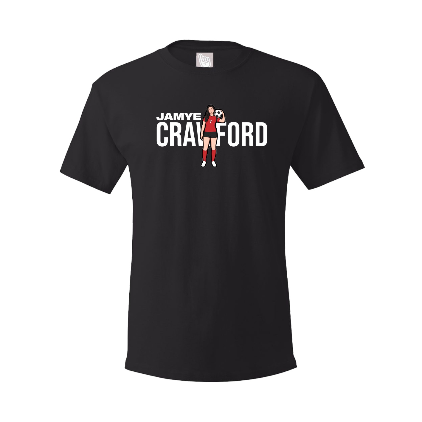 Youth Tee — Player Name in Black