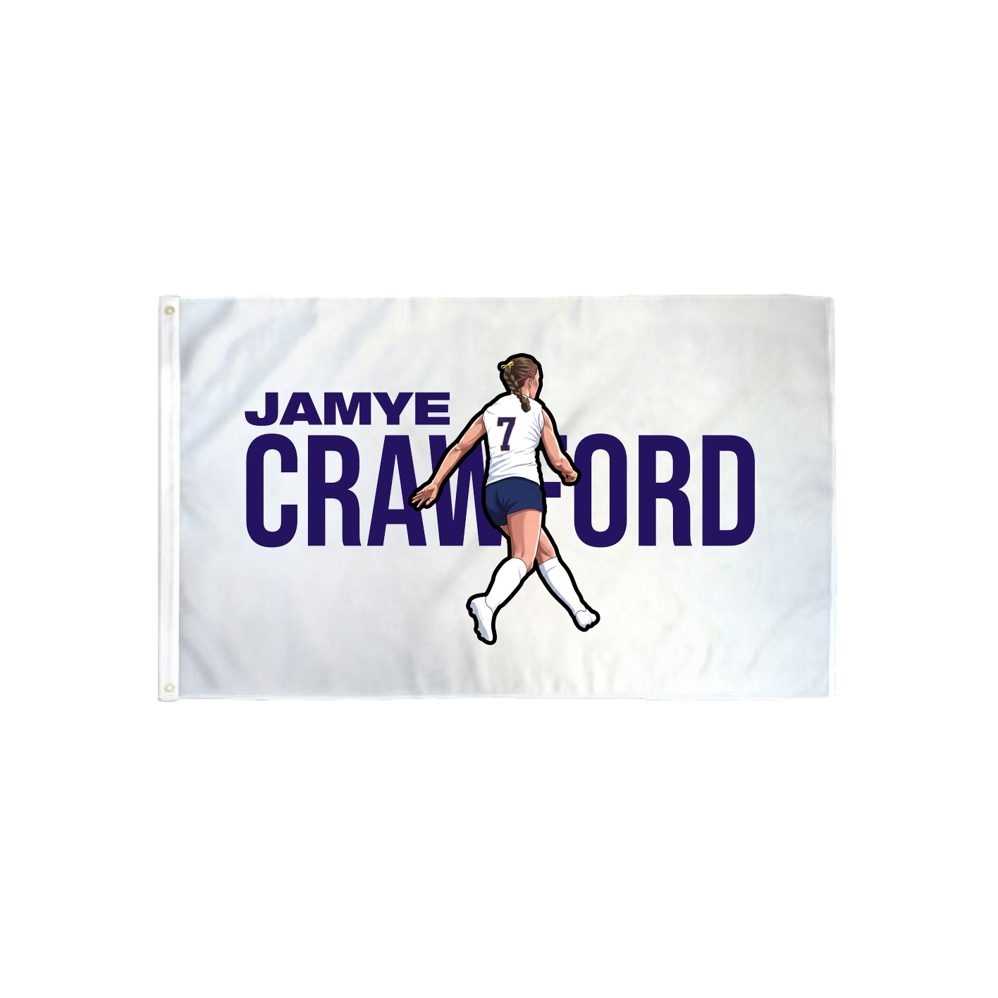 3x5 Flag — Player Name in Classic