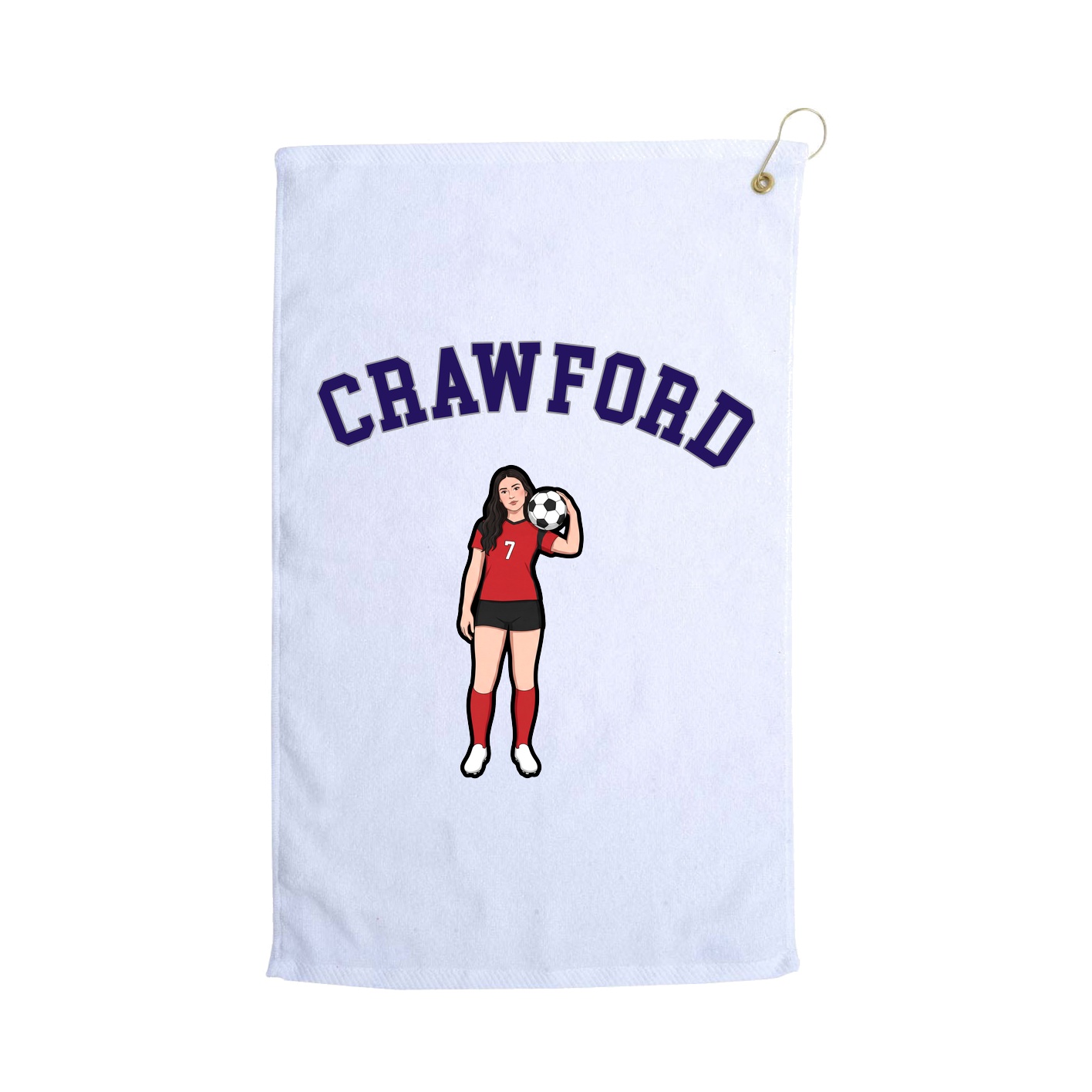 Golf Towel — Shirsey Arch in White