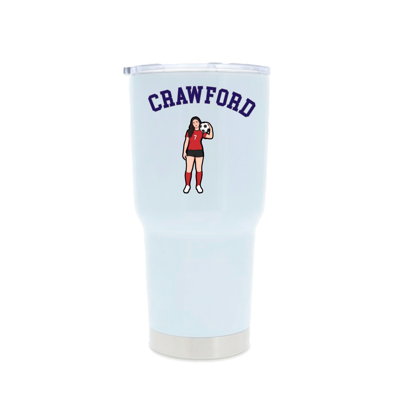 30oz Stainless Steel Tumbler — Shirsey Arch in White