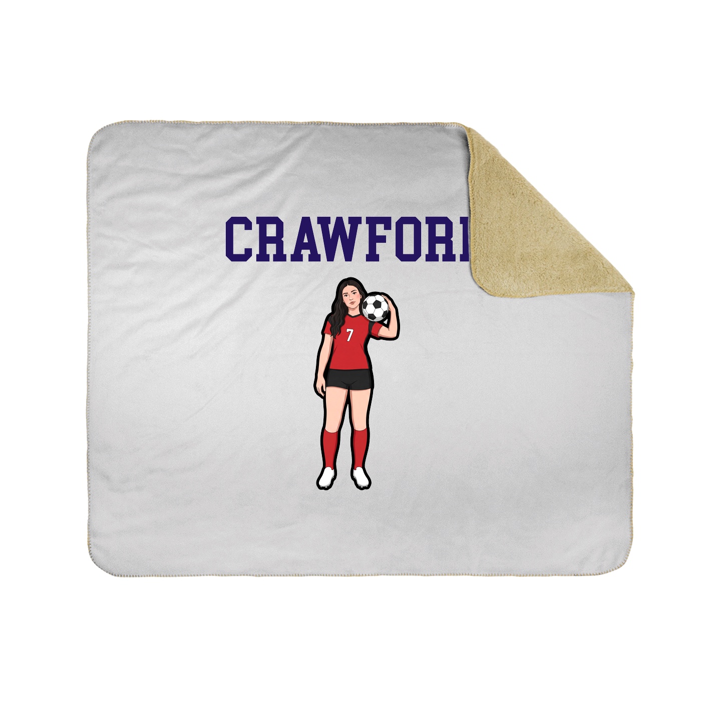 Throw Blanket — Shirsey in White