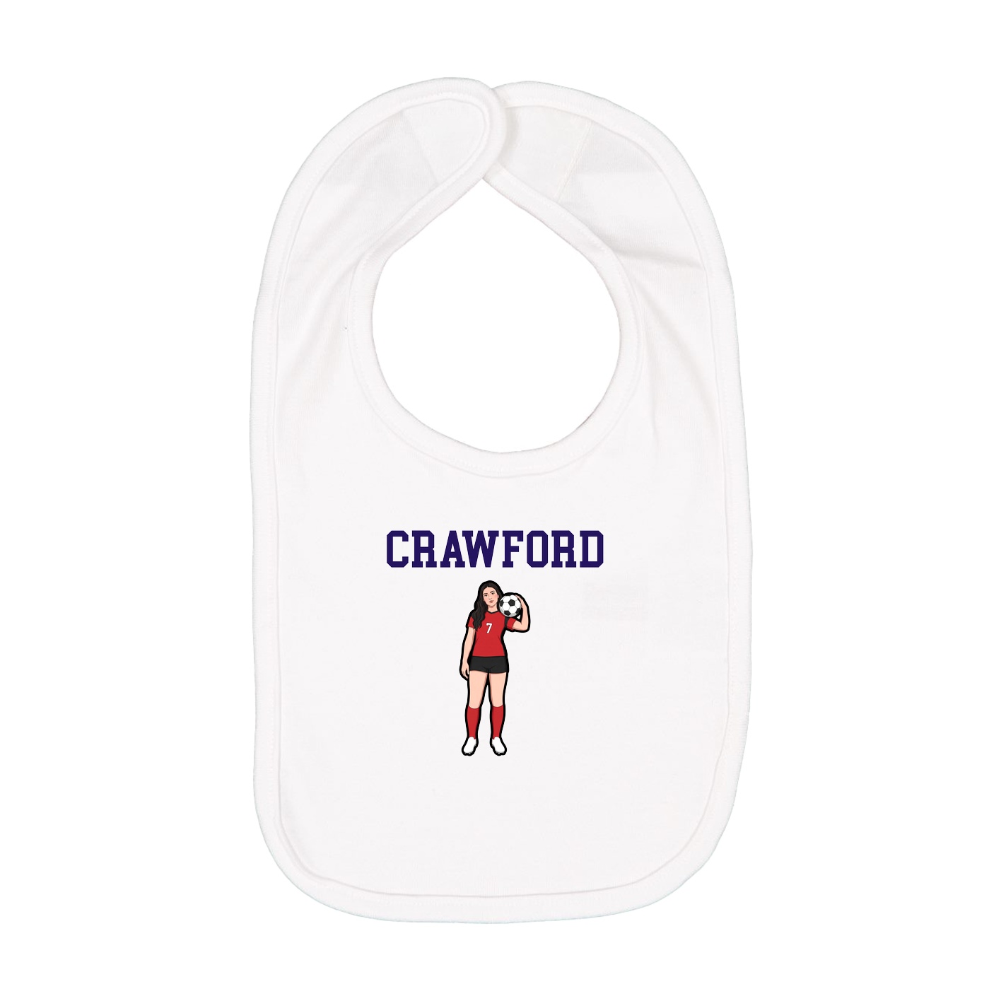 Infant Bib — Shirsey in White