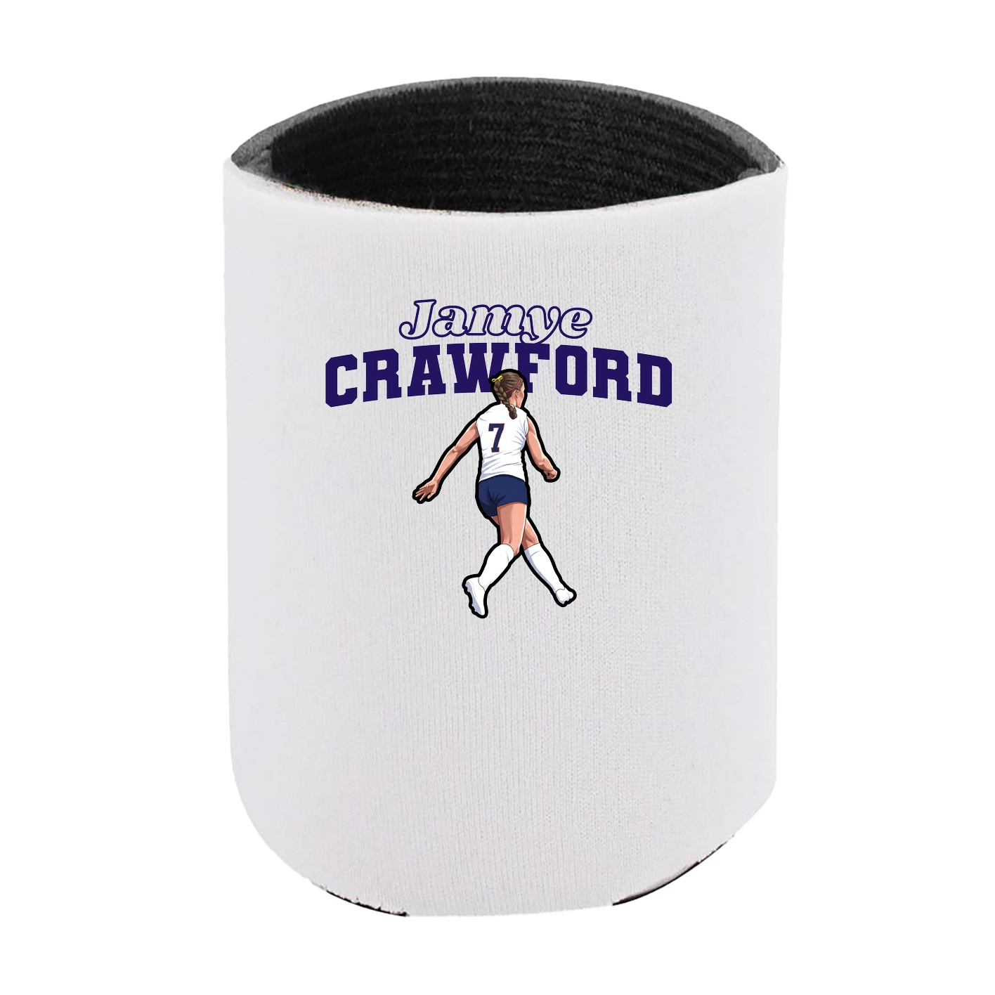 Can Holder — Name Arch in White