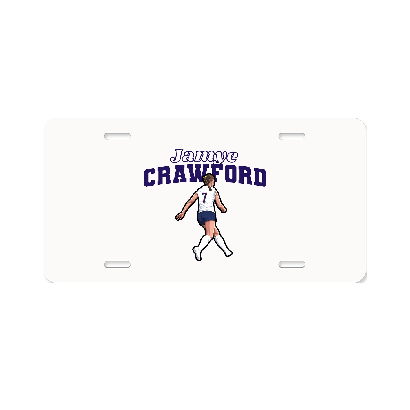 License Plate — Name Arch in Classic