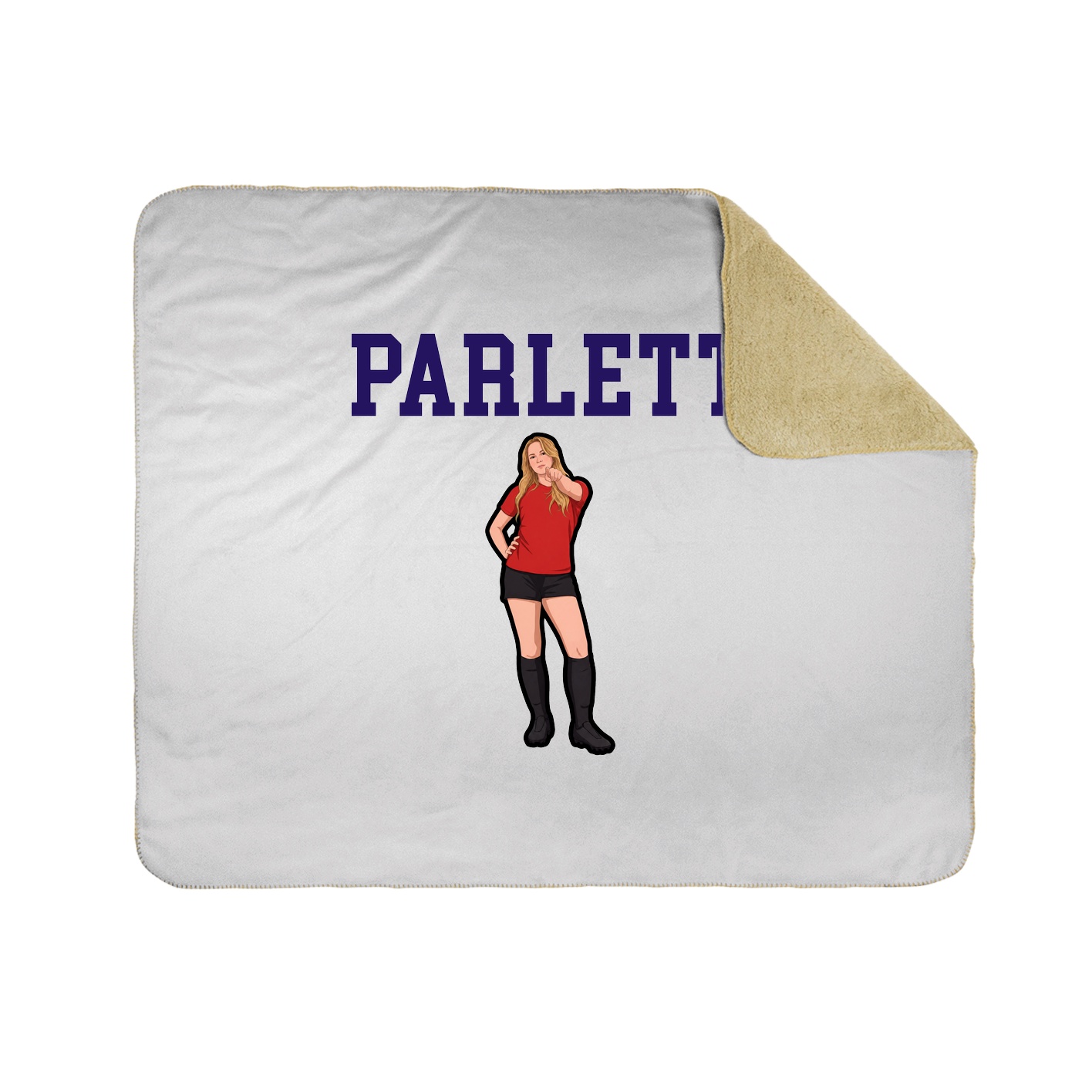 Throw Blanket — Shirsey in White