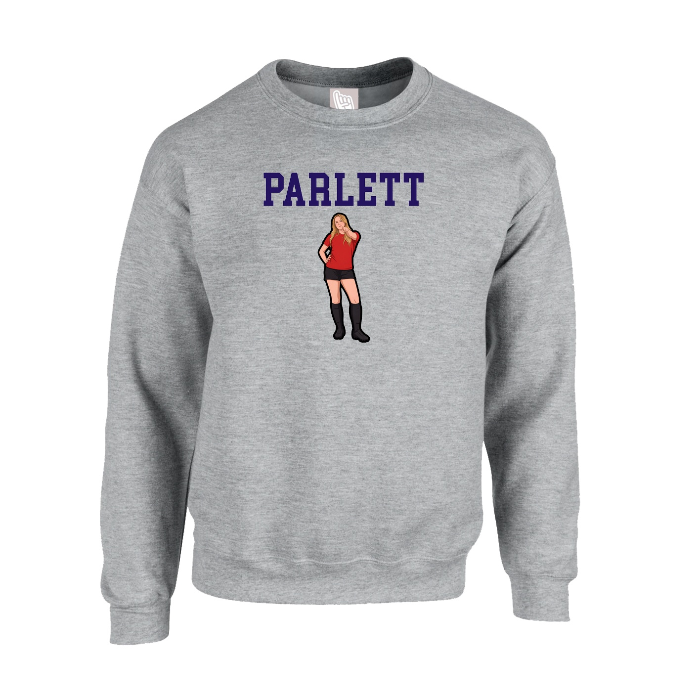 Fleece Crew — Shirsey in Grey